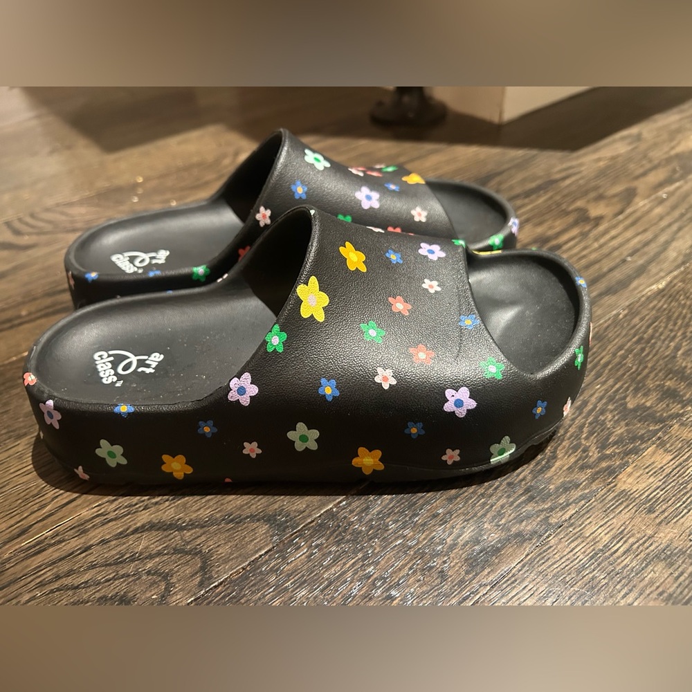 Art Class Edie Floral platform Slide Sandals